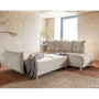 Voir la diapositive 2 : BEST MOBILIER Lena - canapé d'angle droit 5 places - convertible avec coffre - en velours côtelé