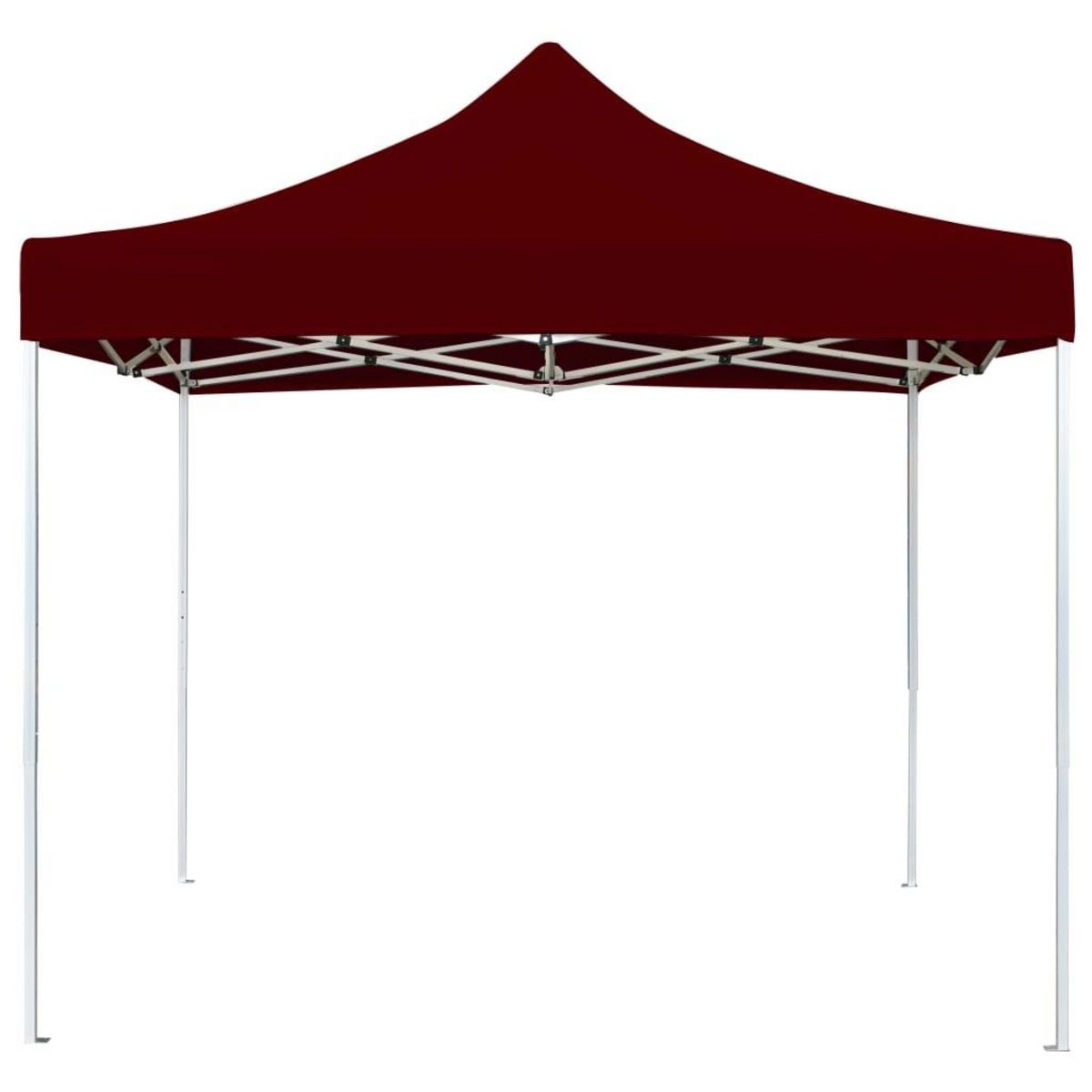 VIDAXL Tente de reception pliable Aluminium 3 x 3 m Bordeaux