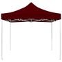 Voir la diapositive 2 : VIDAXL Tente de reception pliable Aluminium 3 x 3 m Bordeaux