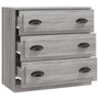 Voir la diapositive 3 : VIDAXL Buffet sonoma gris 70x35,5x67,5 cm bois d'ingenierie