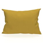 ZZZ Taie d'oreiller uni ZZZ en polycoton. Coloris disponibles : Jaune, Rouge, Blanc, Marron, Gris, Vert, Bleu