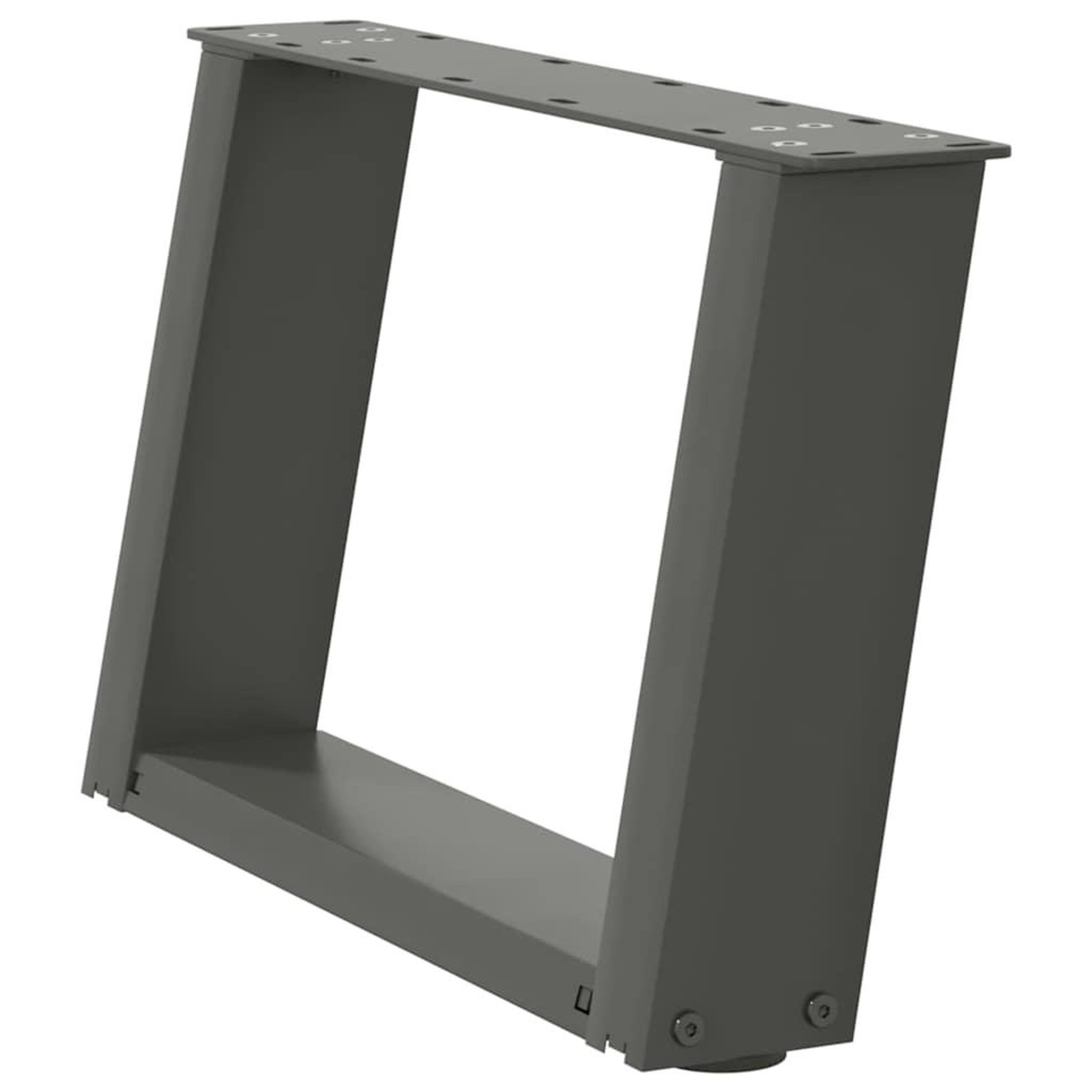Voir la diapositive 4 : VIDAXL Pieds de table basse forme de U 2 pcs anthracite 40x(30-31) cm