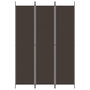 Voir la diapositive 3 : VIDAXL Cloison de separation 3 panneaux Marron 150x220 cm Tissu