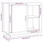 Voir la diapositive 6 : VIDAXL Buffet Blanc 80x40x75 cm