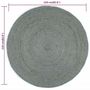 Voir la diapositive 6 : VIDAXL Tapis fait a la main Jute Rond 210 cm Vert olive