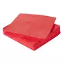 ACTUEL Lot de 100 serviettes en papier 33 cm 2 plis rouge