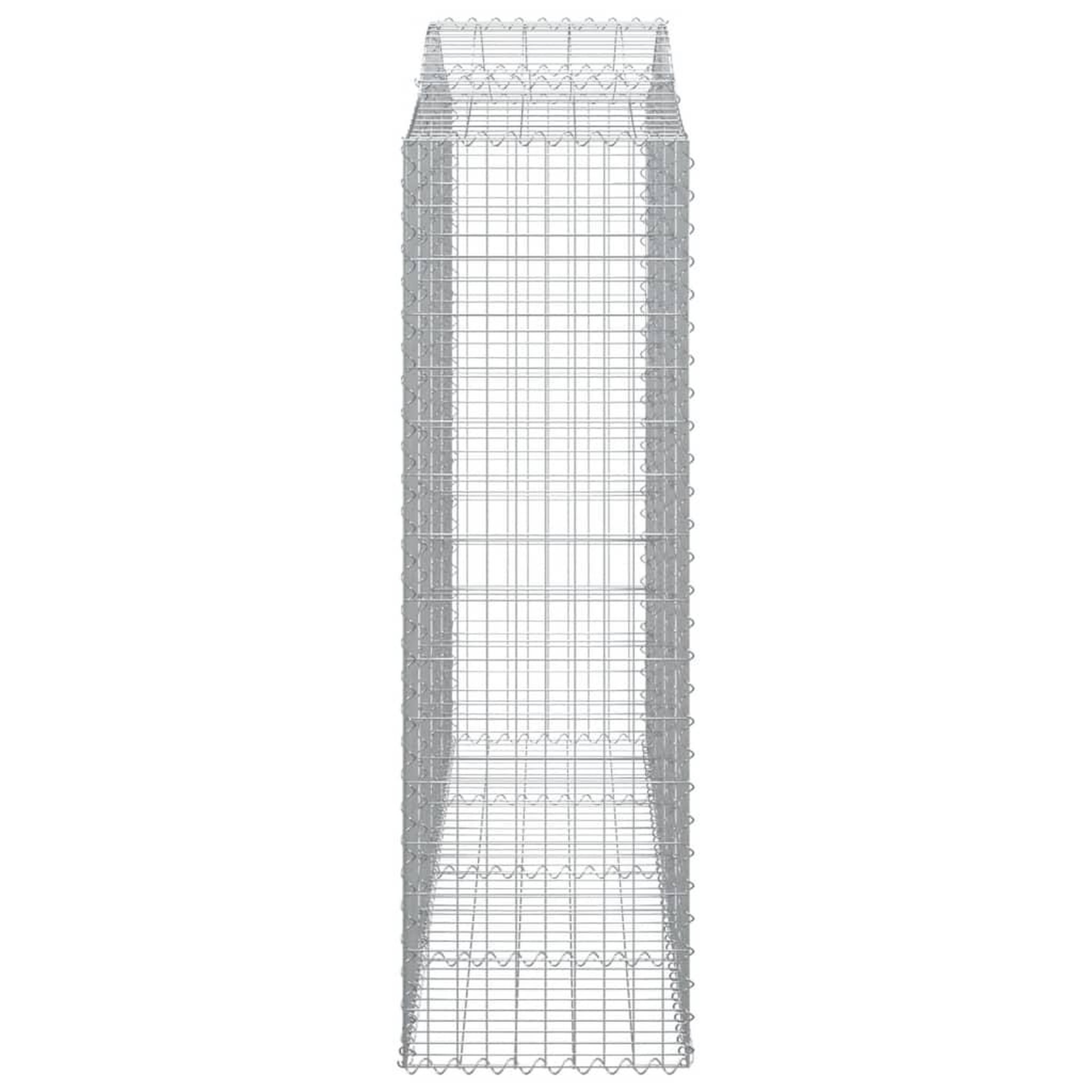 Voir la diapositive 5 : VIDAXL Paniers a gabions arques 13 pcs 200x50x160/180 cm Fer galvanise