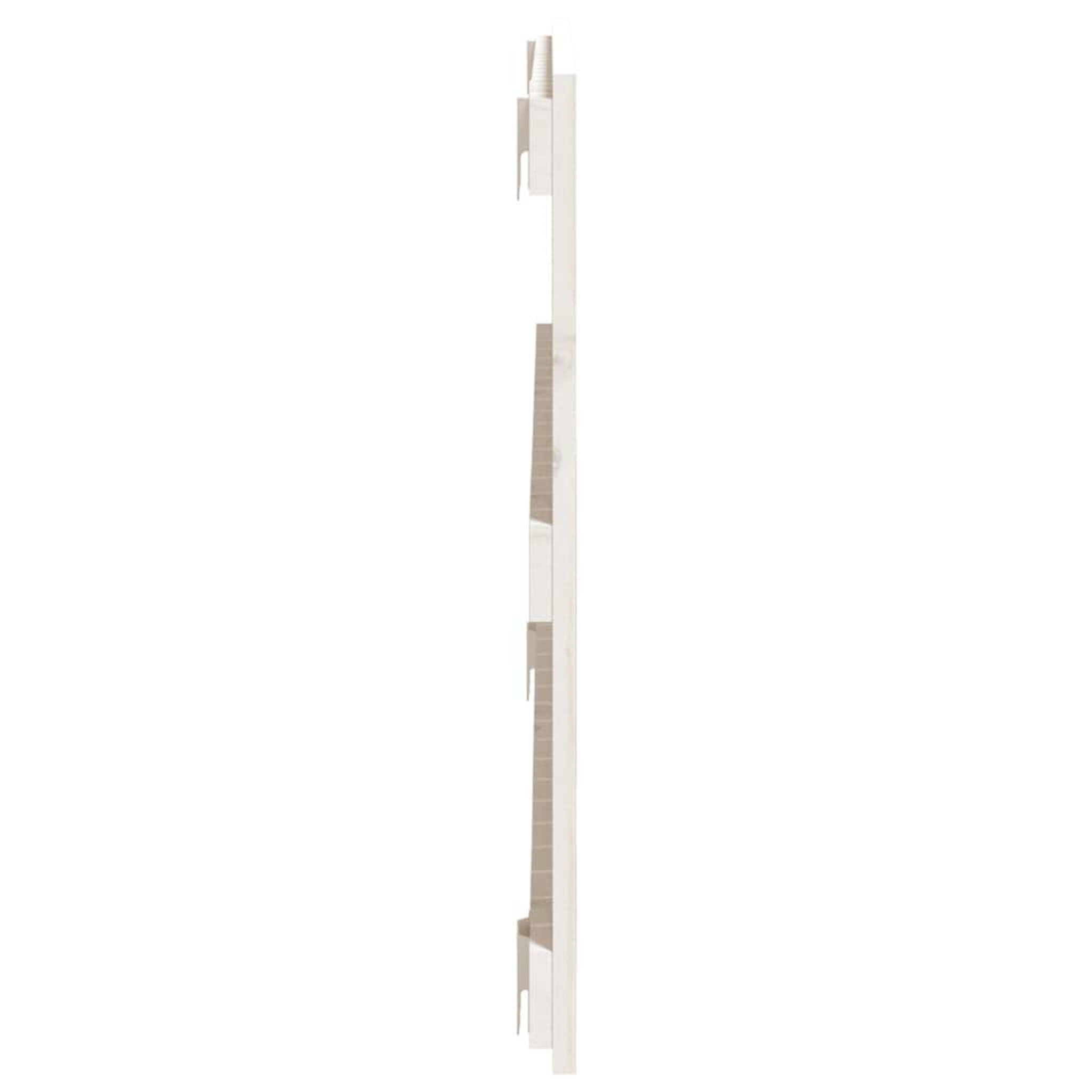 Voir la diapositive 5 : VIDAXL Tete de lit murale Blanc 95,5x3x60 cm Bois massif de pin