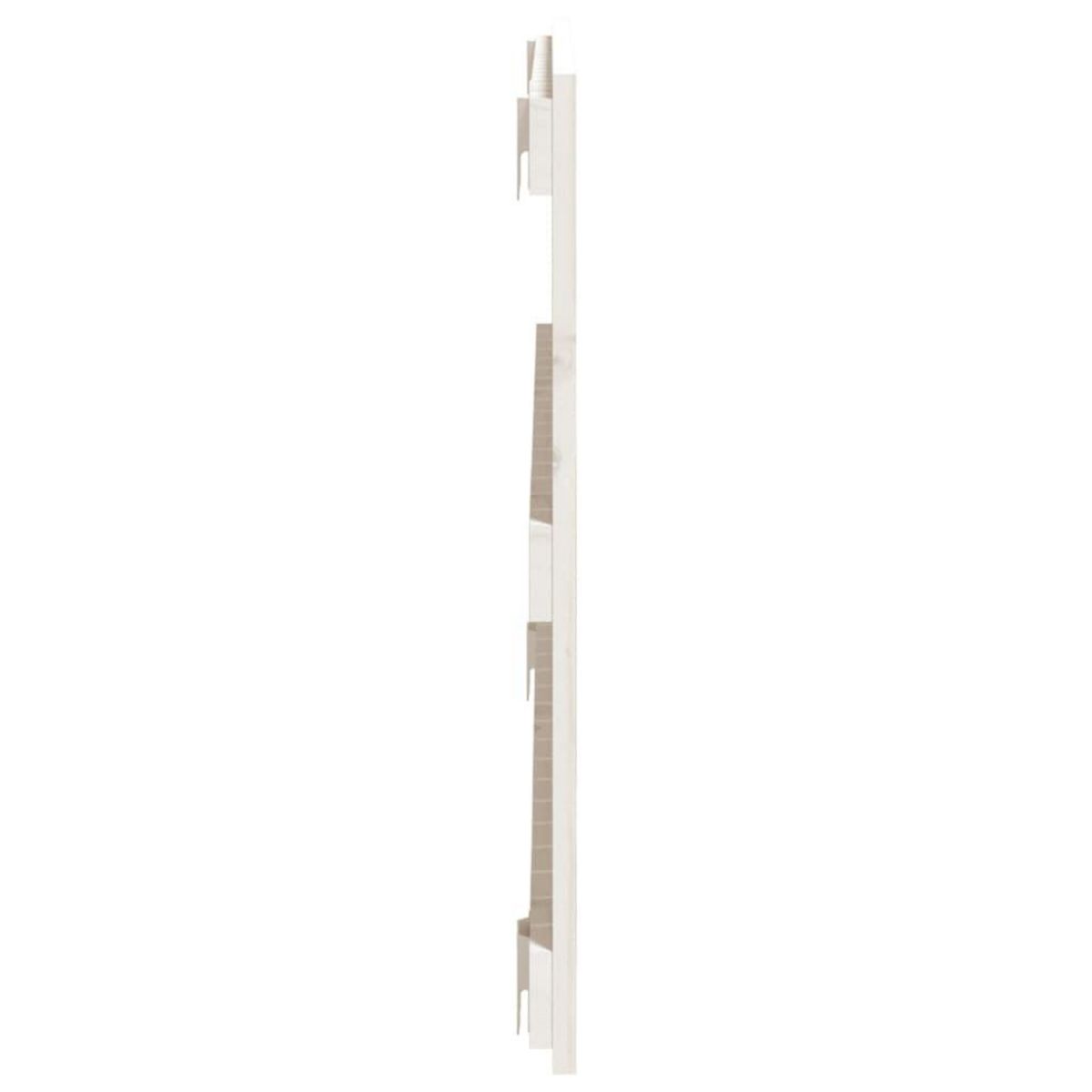VIDAXL Tete de lit murale Blanc 95,5x3x60 cm Bois massif de pin