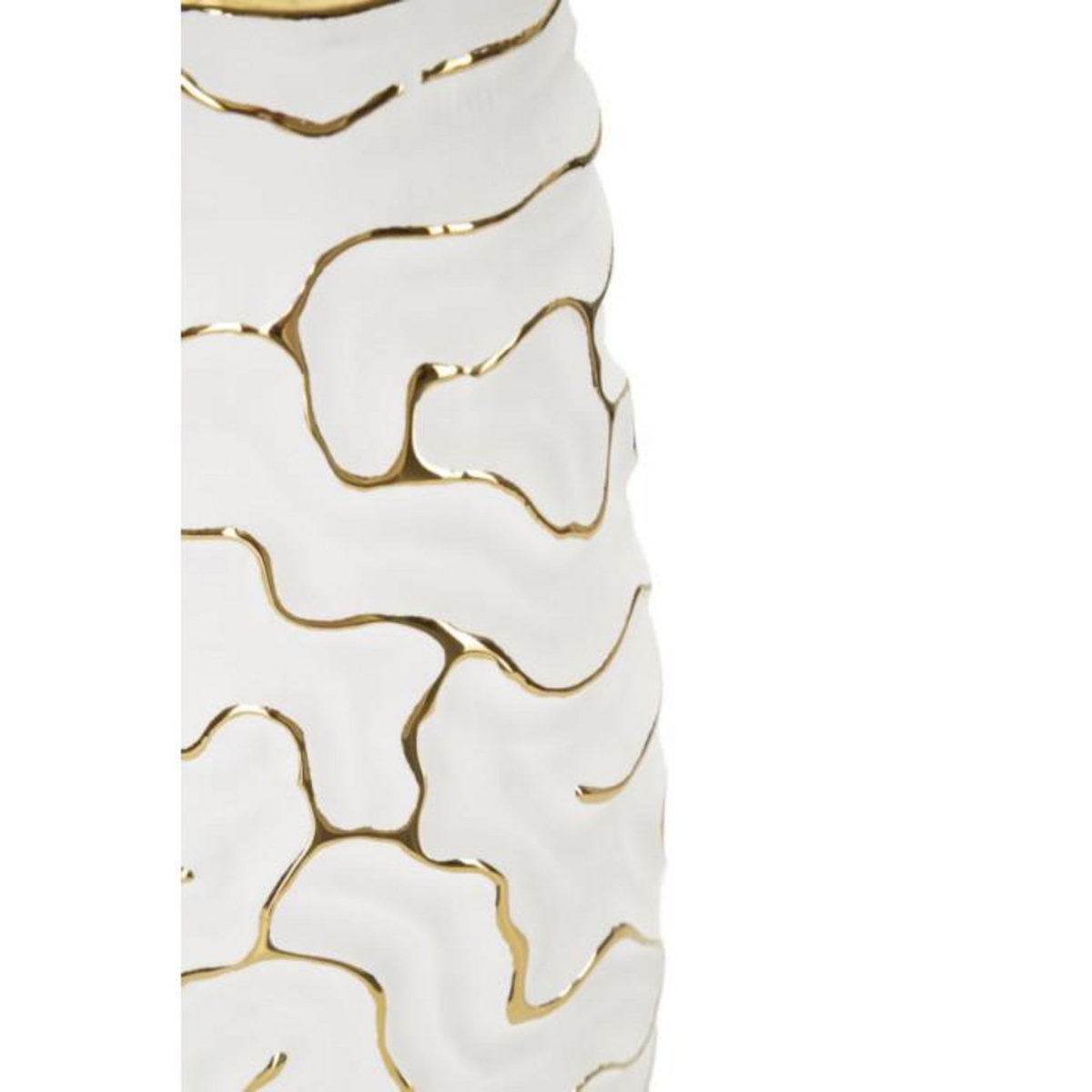 Paris Prix Vase Design en Céramique  Lia  29cm Blanc