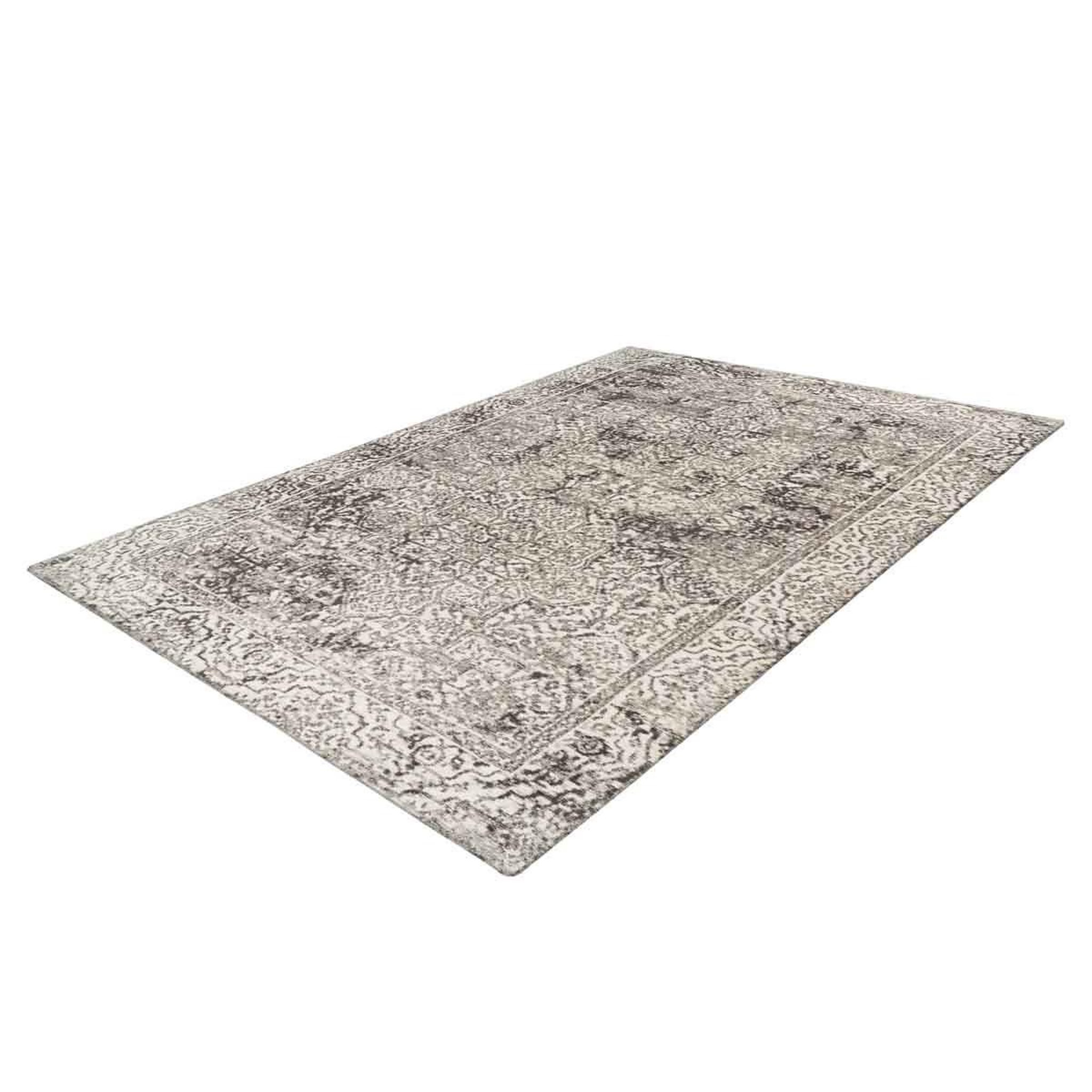 Voir la diapositive 2 : Paris Prix Tapis tissé oriental à poils plats  davio  gris