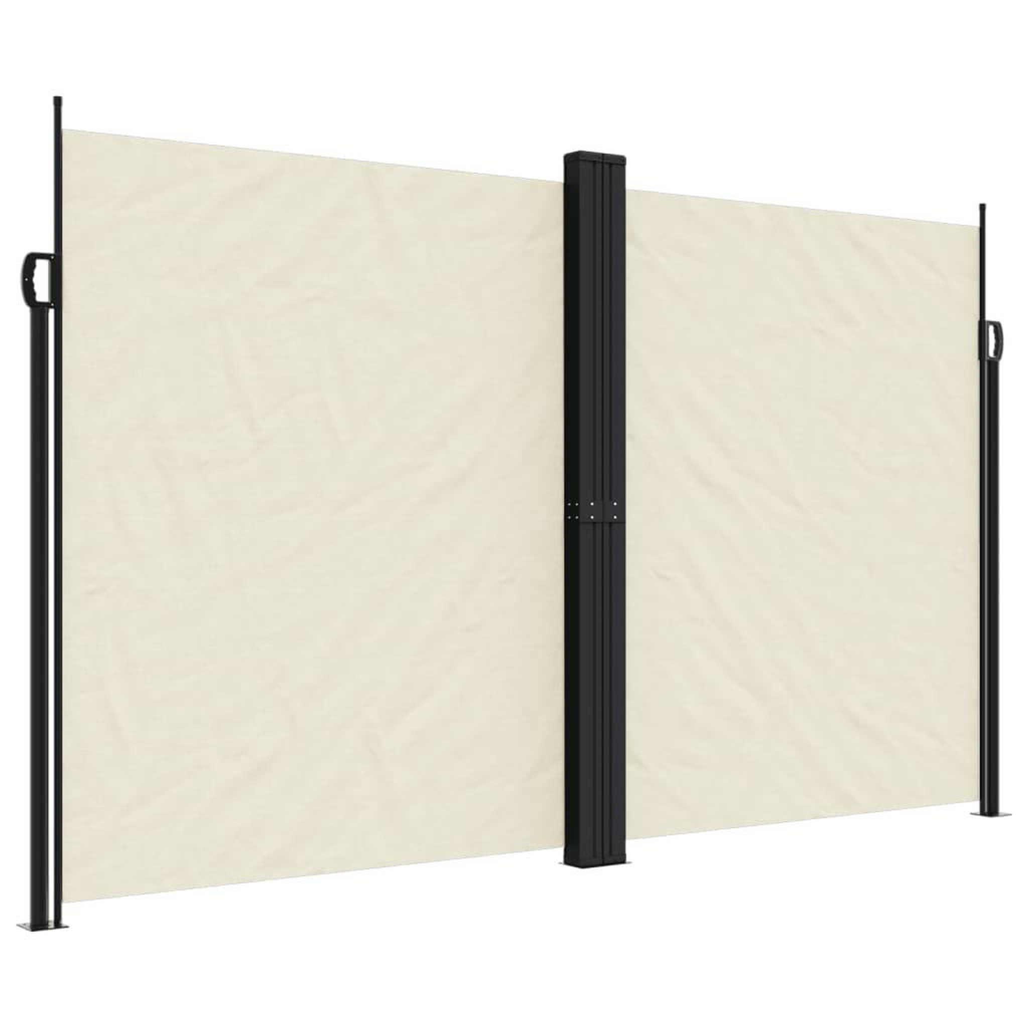Voir la diapositive 2 : VIDAXL Auvent lateral retractable Creme 200x1200 cm