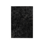 Paris Prix Tapis Fait Main en Cuir  Lavin VI  Noir. Coloris disponibles : Noir