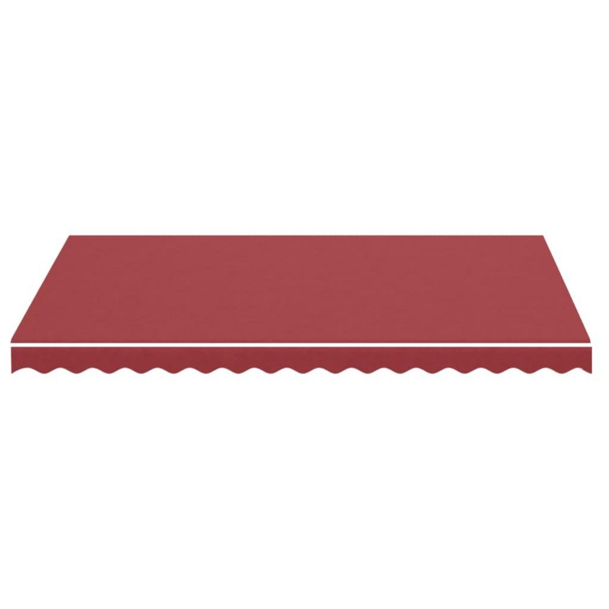 VIDAXL Tissu de remplacement pour auvent Bordeaux rouge 3,5x2,5 m