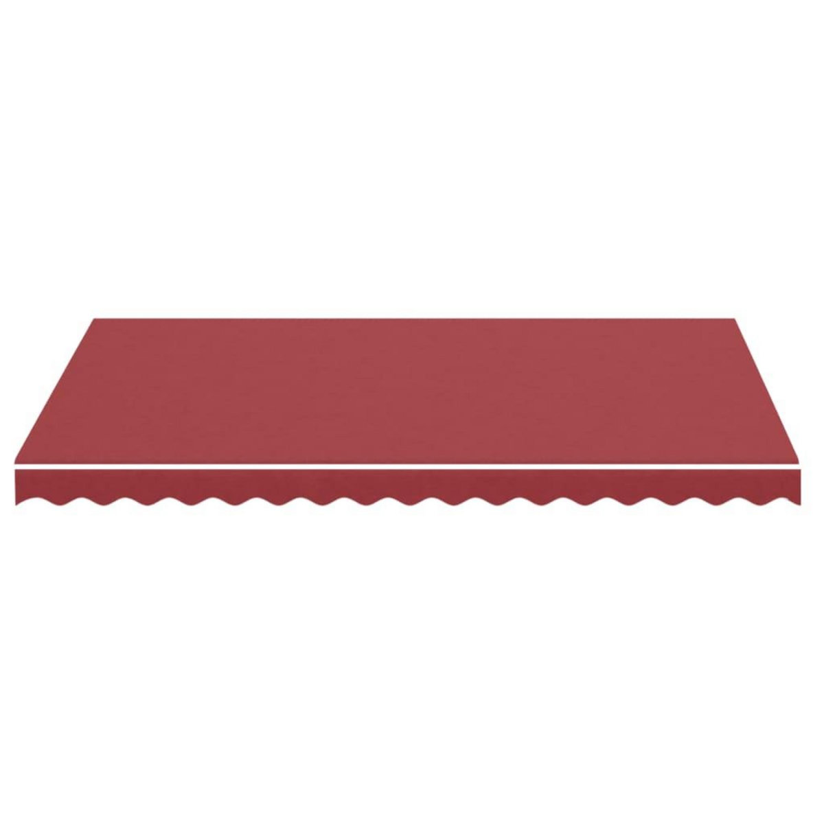 VIDAXL Tissu de remplacement pour auvent Bordeaux rouge 3,5x2,5 m