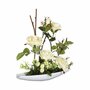  Composition Florale  Rose  36cm Blanc