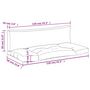 Voir la diapositive 6 : VIDAXL Coussins de palette lot de 2 motif de feuilles tissu