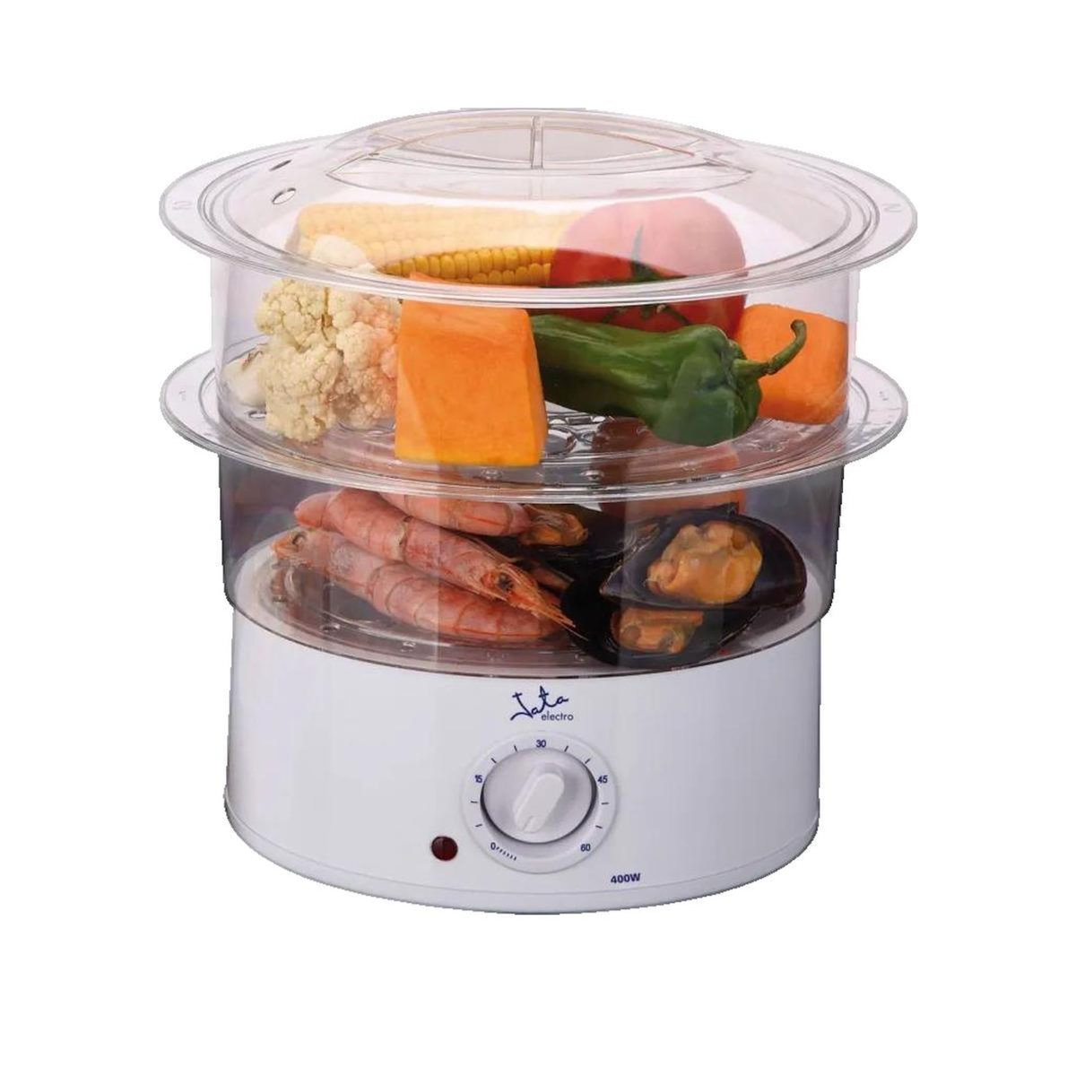 JATA Cuiseur vapeur JATA CV200 capacité 3,5 litres blanc