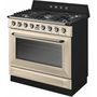 Voir la diapositive 2 : SMEG Piano de cuisson gaz TR90GMP