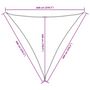 Voir la diapositive 6 : VIDAXL Voile de parasol tissu oxford triangulaire 6x6x6 m beige