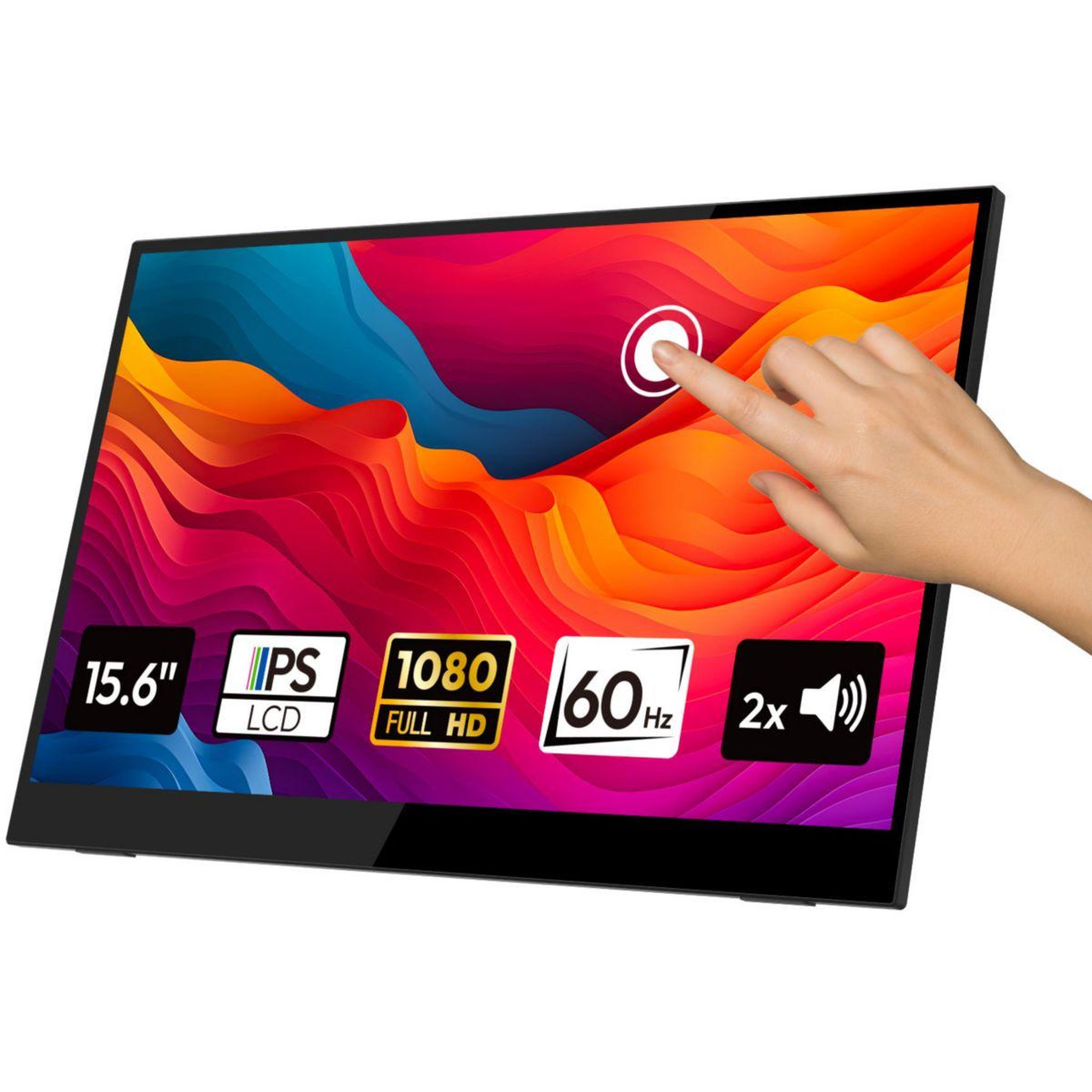 Logicom Ecran pc portable nomad display fhd 16  ips full hd tactile usb-c support intégré pliable