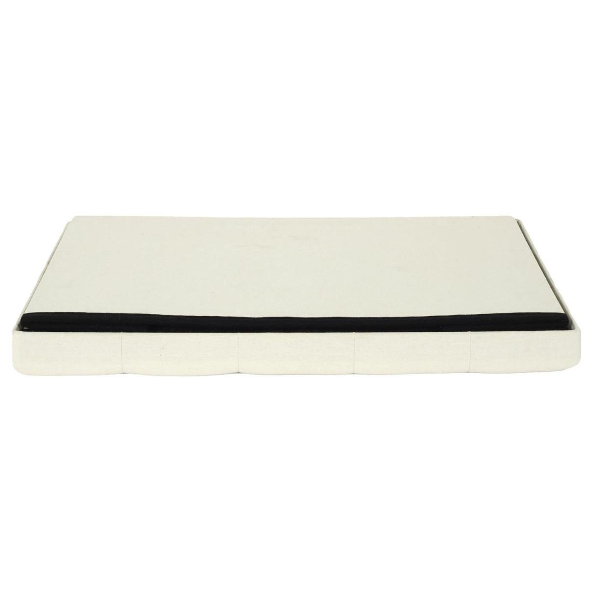 Voir la diapositive 5 : The Home Deco Factory Banc pliable & coffre  eleonor  76cm beige