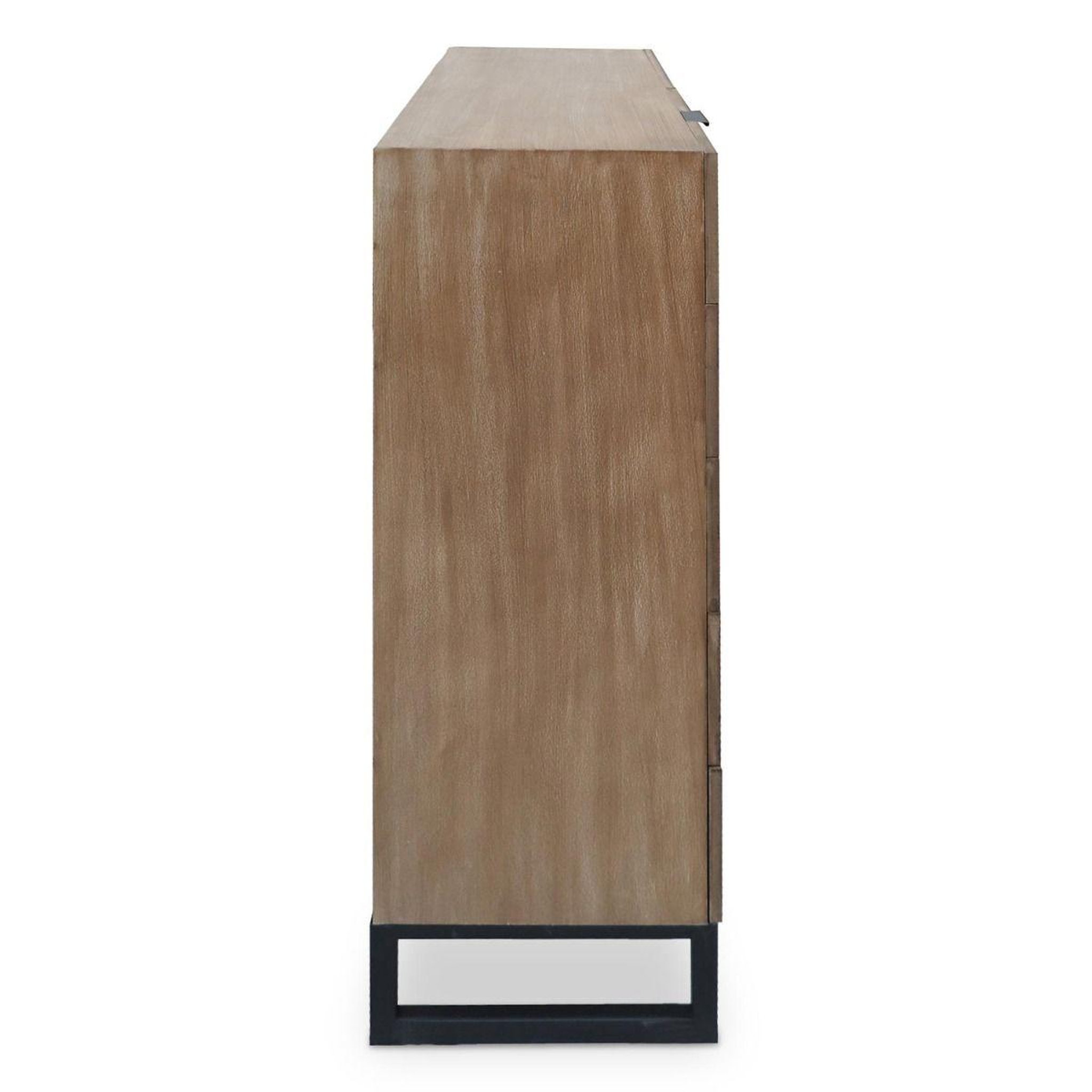 Voir la diapositive 6 : Paris Prix Buffet 5 tiroirs & 1 porte  bolta  112cm chêne clair