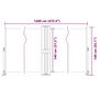 Voir la diapositive 6 : VIDAXL Auvent lateral retractable Creme 140x1200 cm