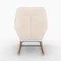 Voir la diapositive 5 : Rendez vous déco Rocking-chair en tissu bouclé blanc-Shaun
