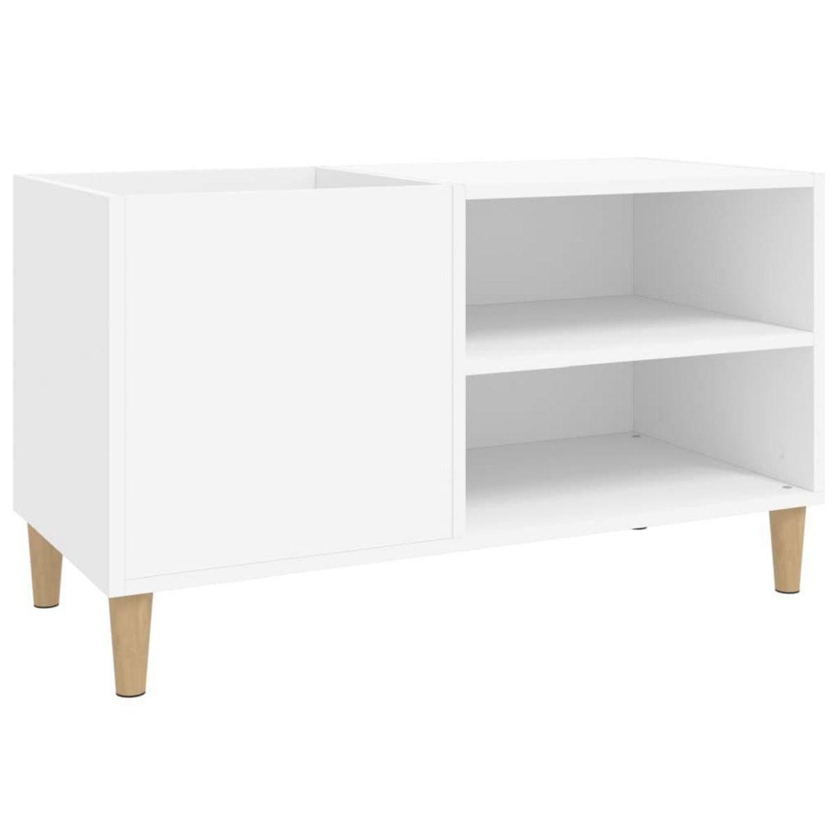 VIDAXL Armoire a disques blanc 84,5x38x48 cm bois d'ingenierie