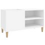 Voir la diapositive 2 : VIDAXL Armoire a disques blanc 84,5x38x48 cm bois d'ingenierie