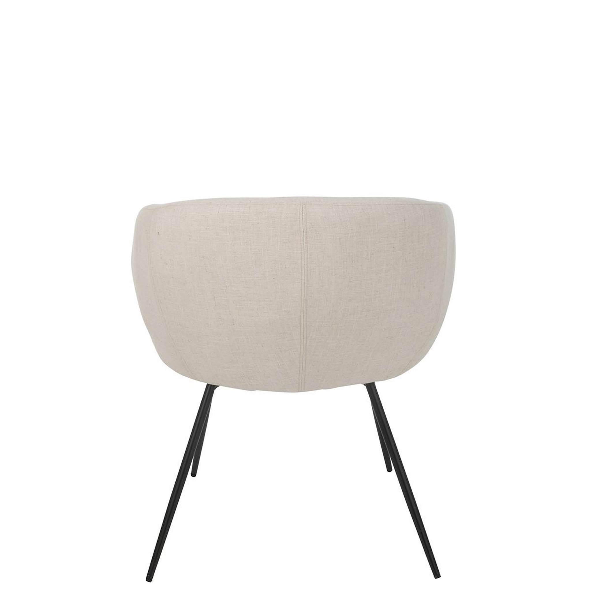 Voir la diapositive 4 : J-LINE Chaise design  wales  75cm ivoire
