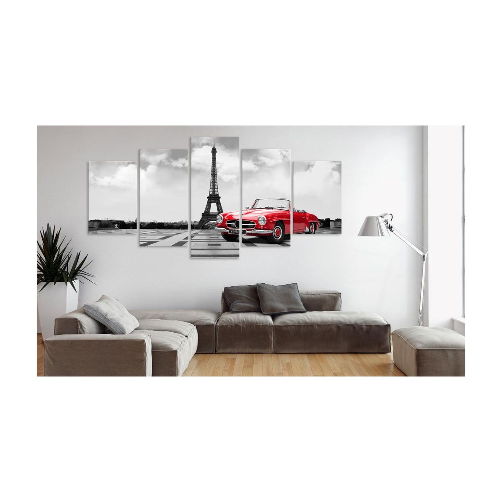 Voir la diapositive 2 : Paris Prix Tableau Imprimé  Voiture Parisienne