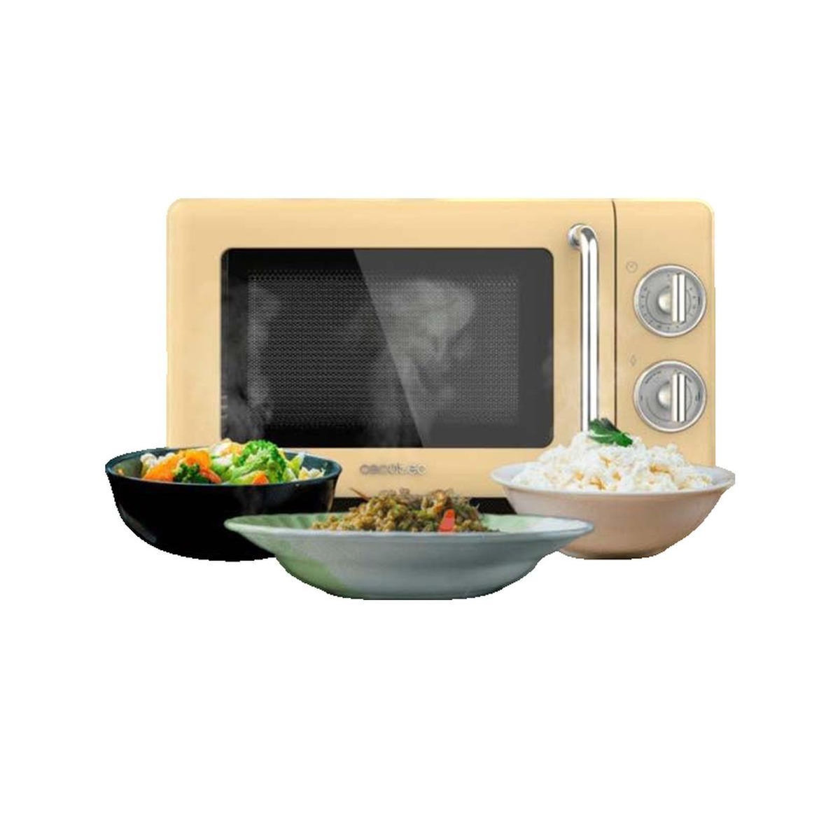 CECOTEC Micro-ondes Cecotec ProClean 3010 Retro 700W 20L Jaune