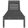 Voir la diapositive 4 : VIDAXL Chaises longues lot de 2 gris 199,5x60x74 cm bois massif de pin