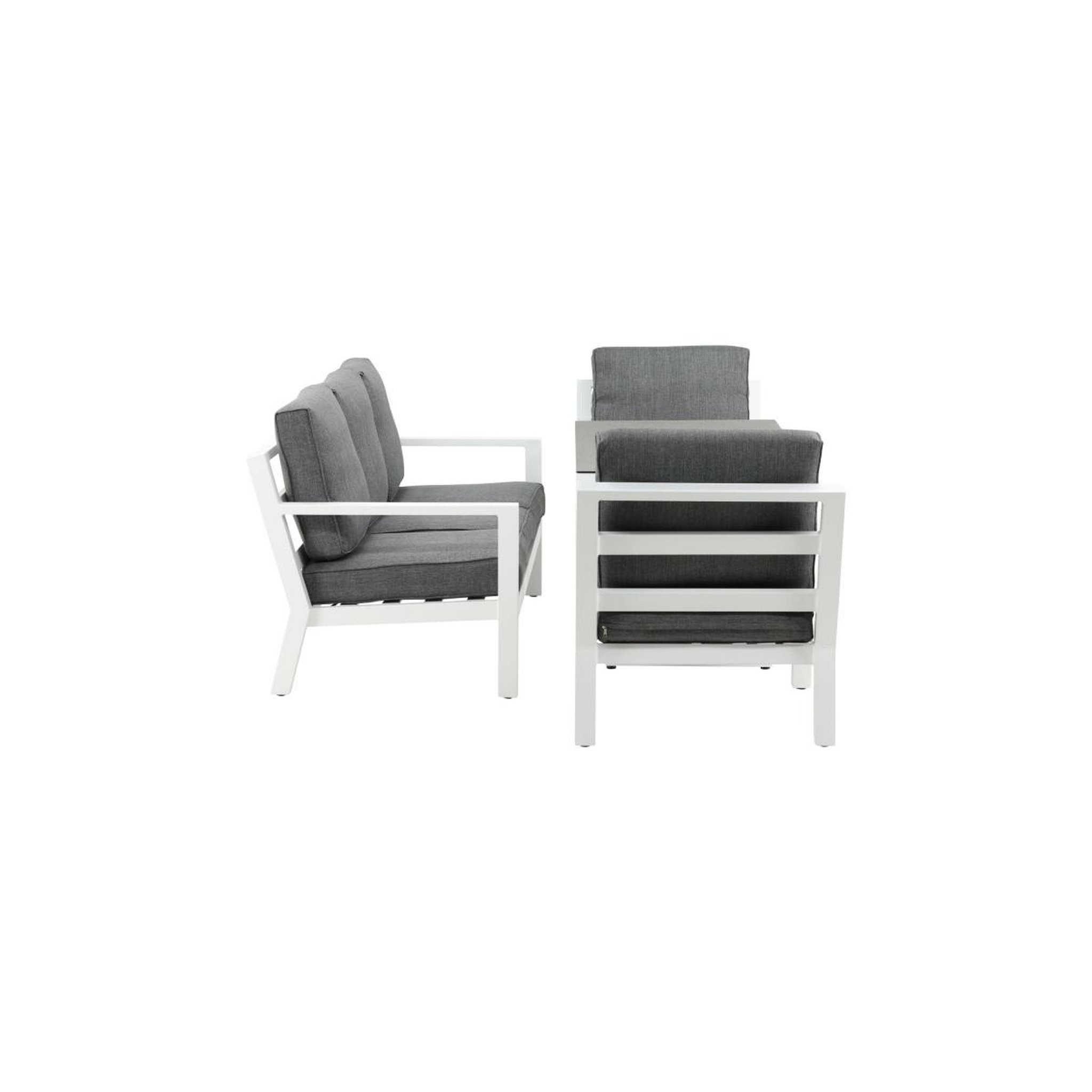 Voir la diapositive 4 : Paris Prix Salon de jardin  barcelona  171cm blanc