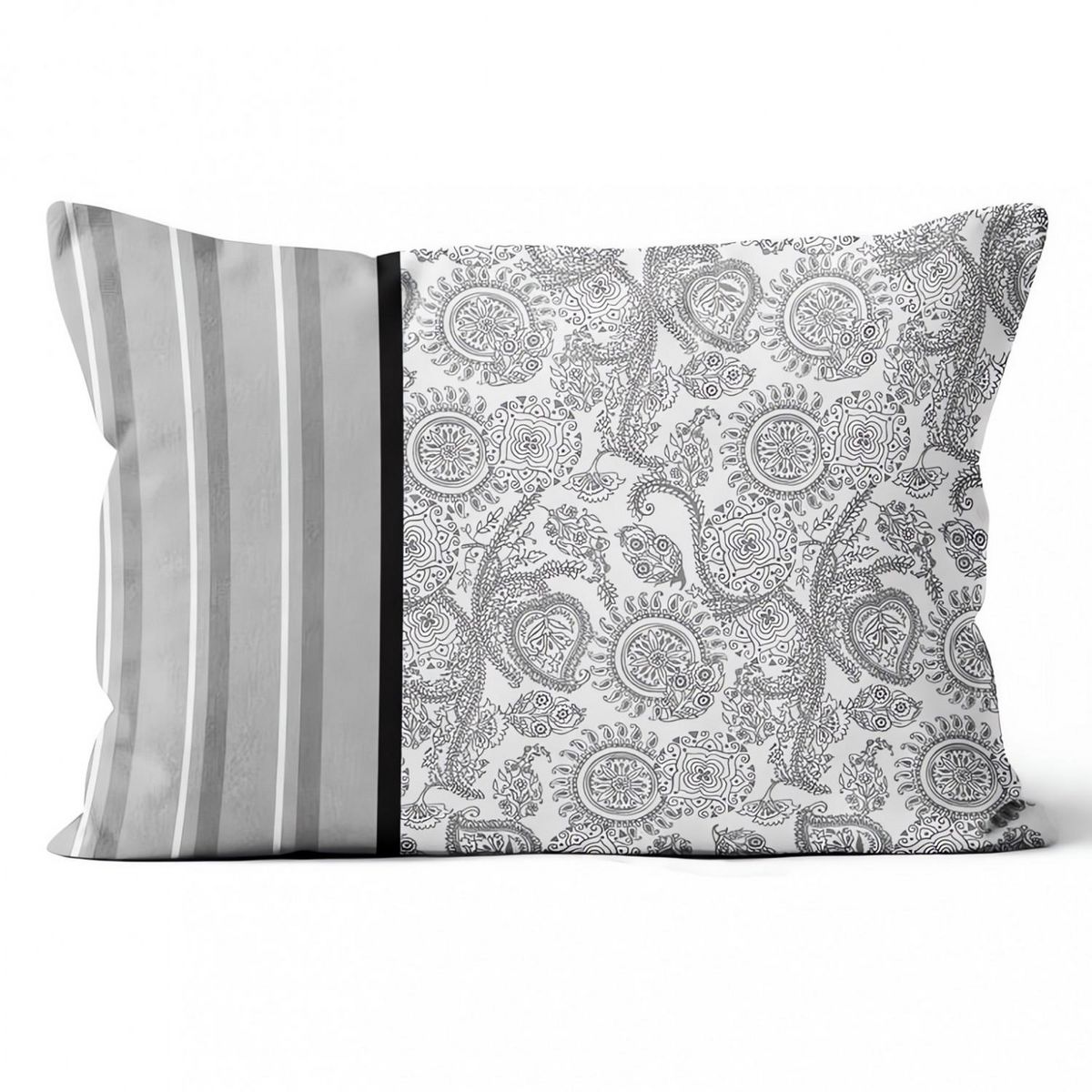 SOLEIL D'OCRE Coussin en coton BLACK DRESS, par Soleil d'ocre