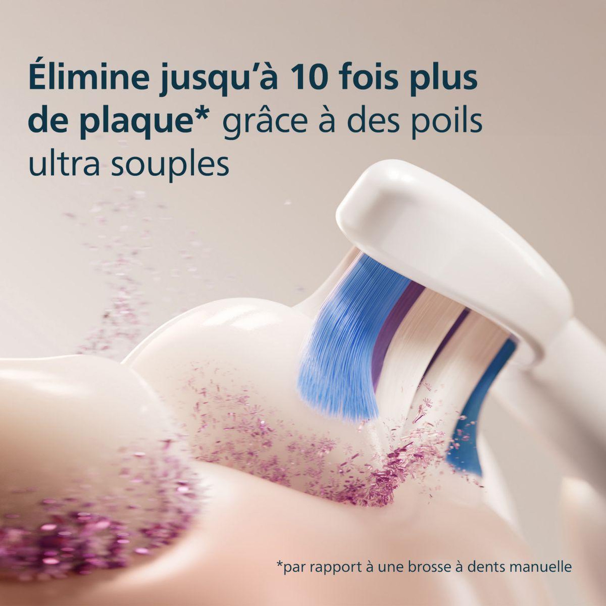 Voir la diapositive 4 : Philips Brossette dentaire sonicare lot de 2 - hx6052/87 white sensitive s2