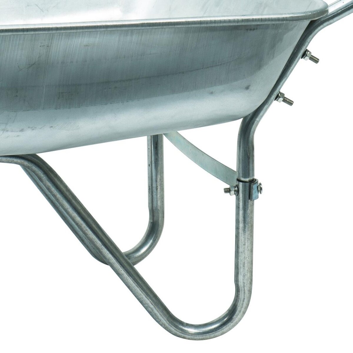 WERKAPRO Brouette en acier galvanisé avec roue gonflée WERKA PRO