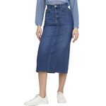 Only Jupe Mi longue  Femme Only Marcella. Coloris disponibles : Bleu