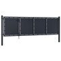 Voir la diapositive 2 : VIDAXL Portail de jardin Acier 350x100 cm Anthracite