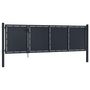 Voir la diapositive 2 : VIDAXL Portail de jardin Acier 350x100 cm Anthracite