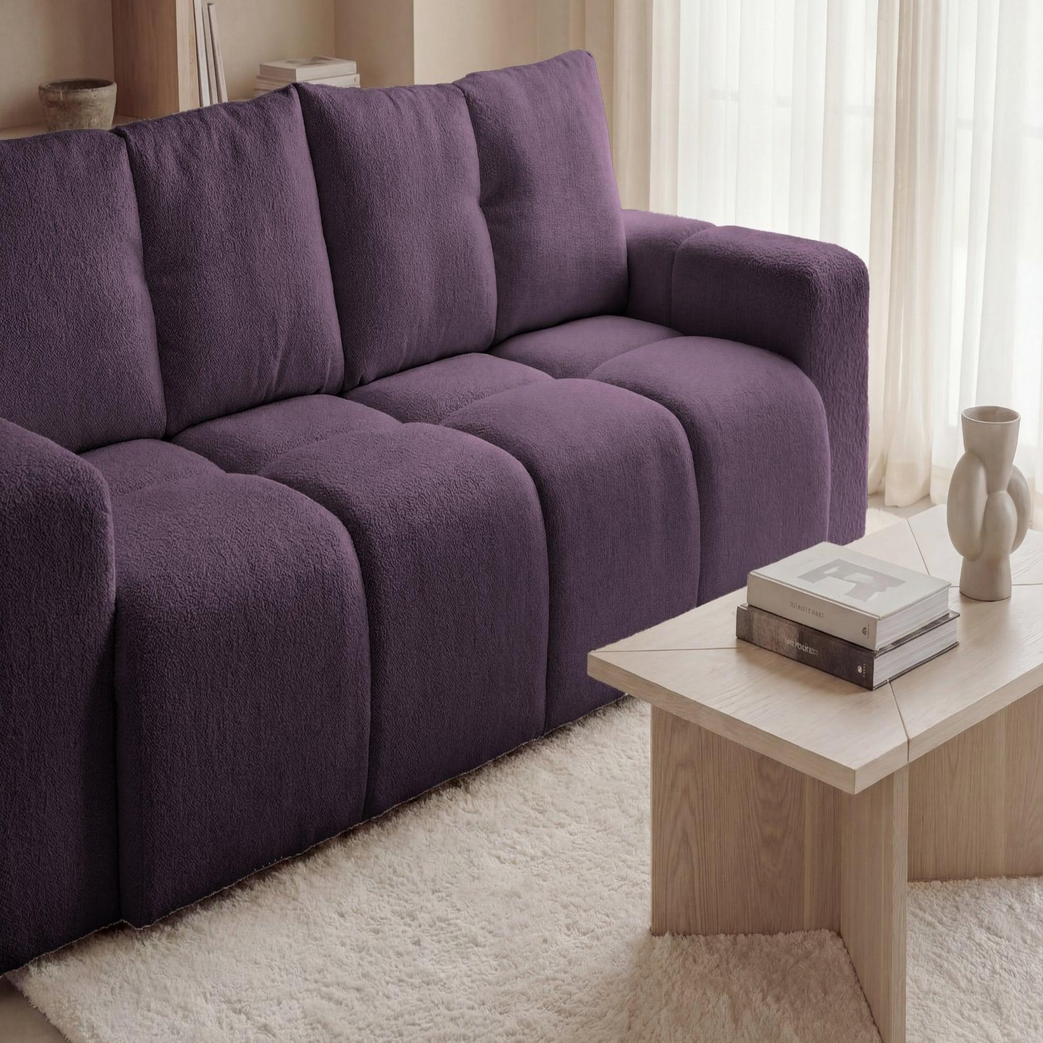 Voir la diapositive 4 : CASANOVA PARIS Constance - canapé droit tissu chenille