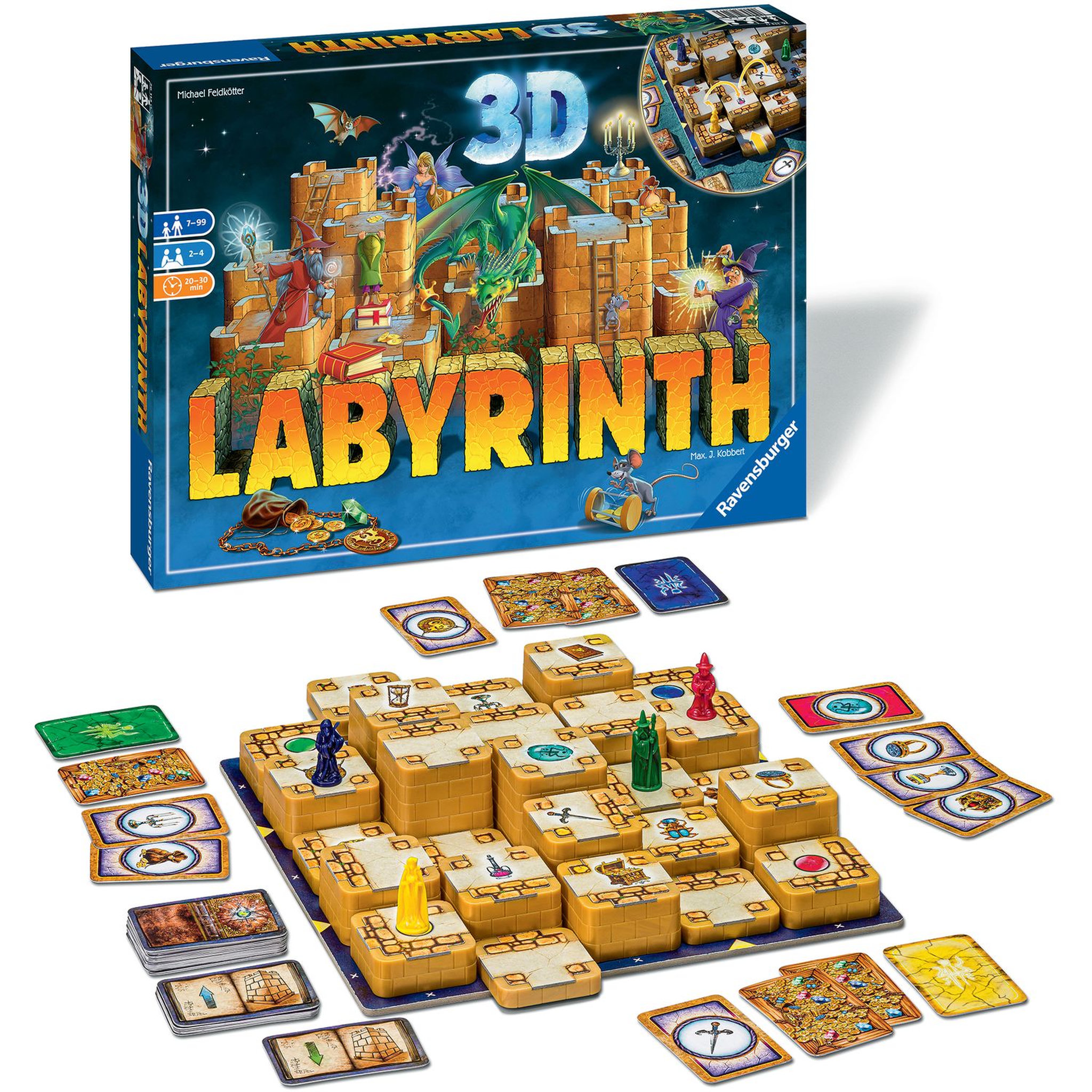 Voir la diapositive 2 : RAVENSBURGER Jeu Labyrinthe 3D