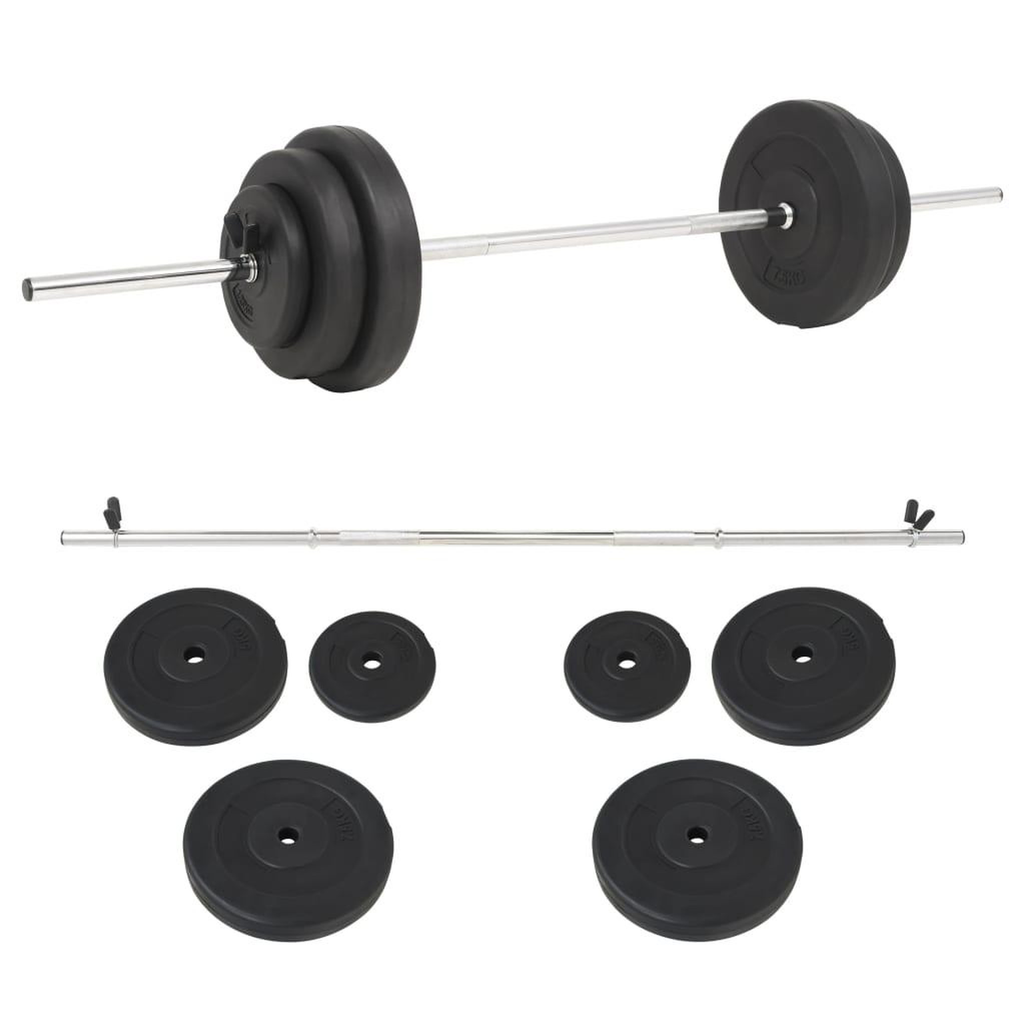 VIDAXL Ensemble de halteres 30 kg
