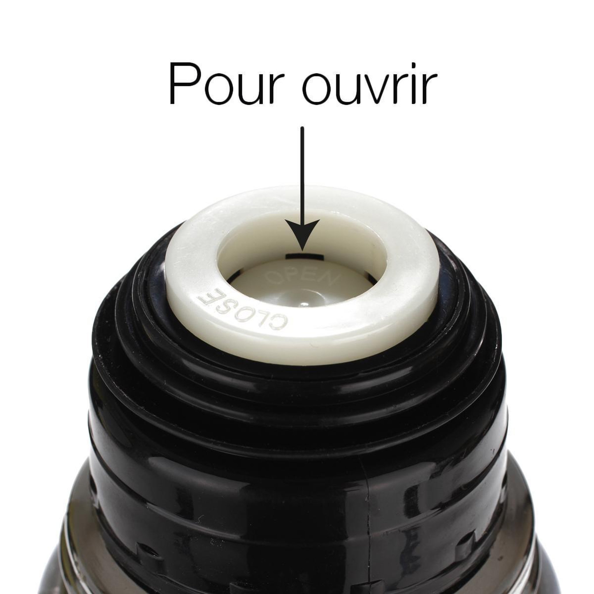 Voir la diapositive 2 : FIVE Mug isolant  inox & silicone  0,35l gris