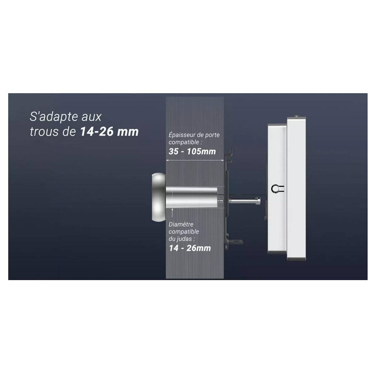 EZVIZ Judas Connecté Juda connecté HP2 Silver 1080P