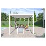 Voir la diapositive 4 : OMBREA Pergola bioclimatique - Autoportante - Blanche - 3x4m - OMBREA