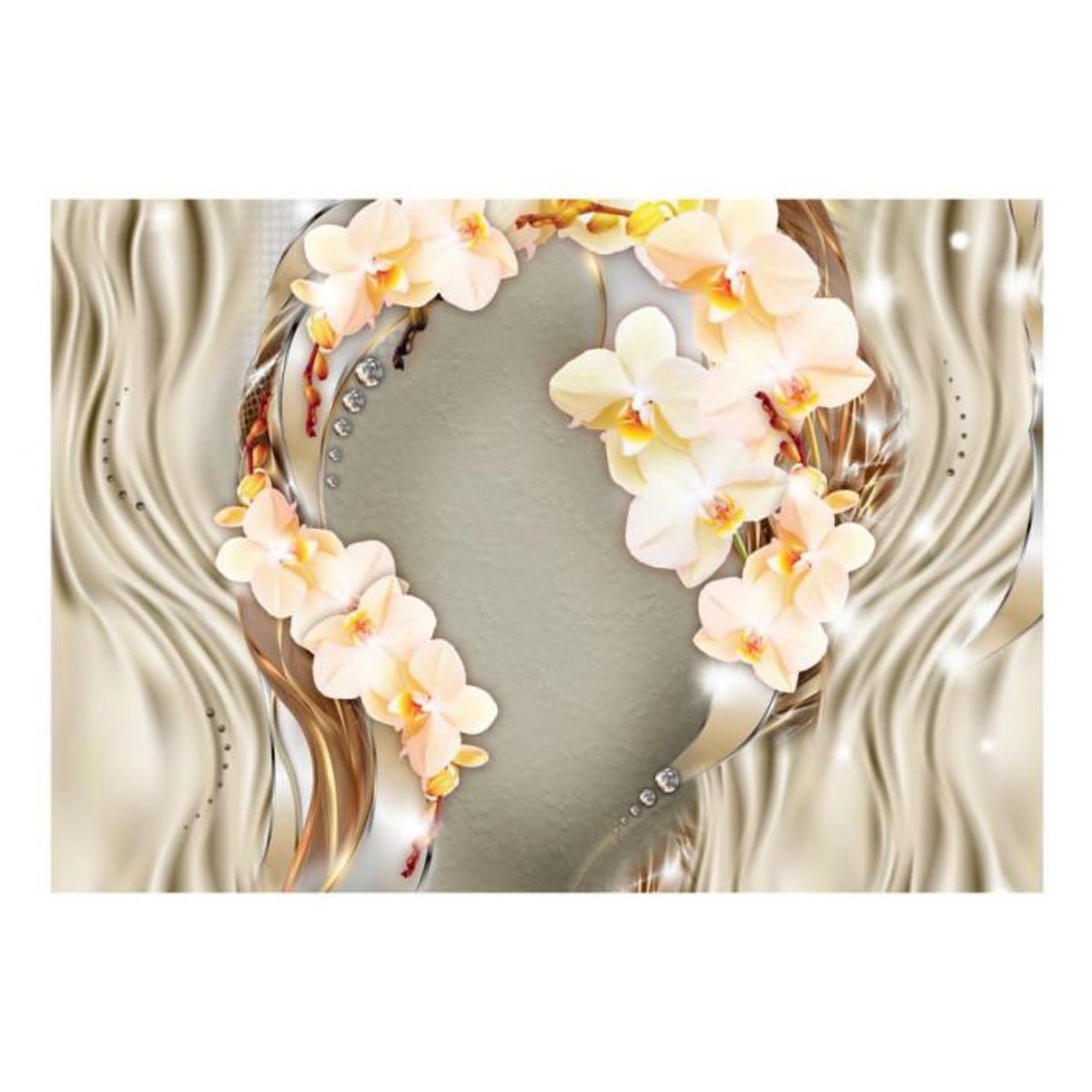 Paris Prix Papier Peint  Wreath of Orchids