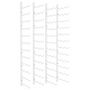 Voir la diapositive 2 : VIDAXL Casier à vin mural pour 36 bouteilles 2 pcs Blanc Fer
